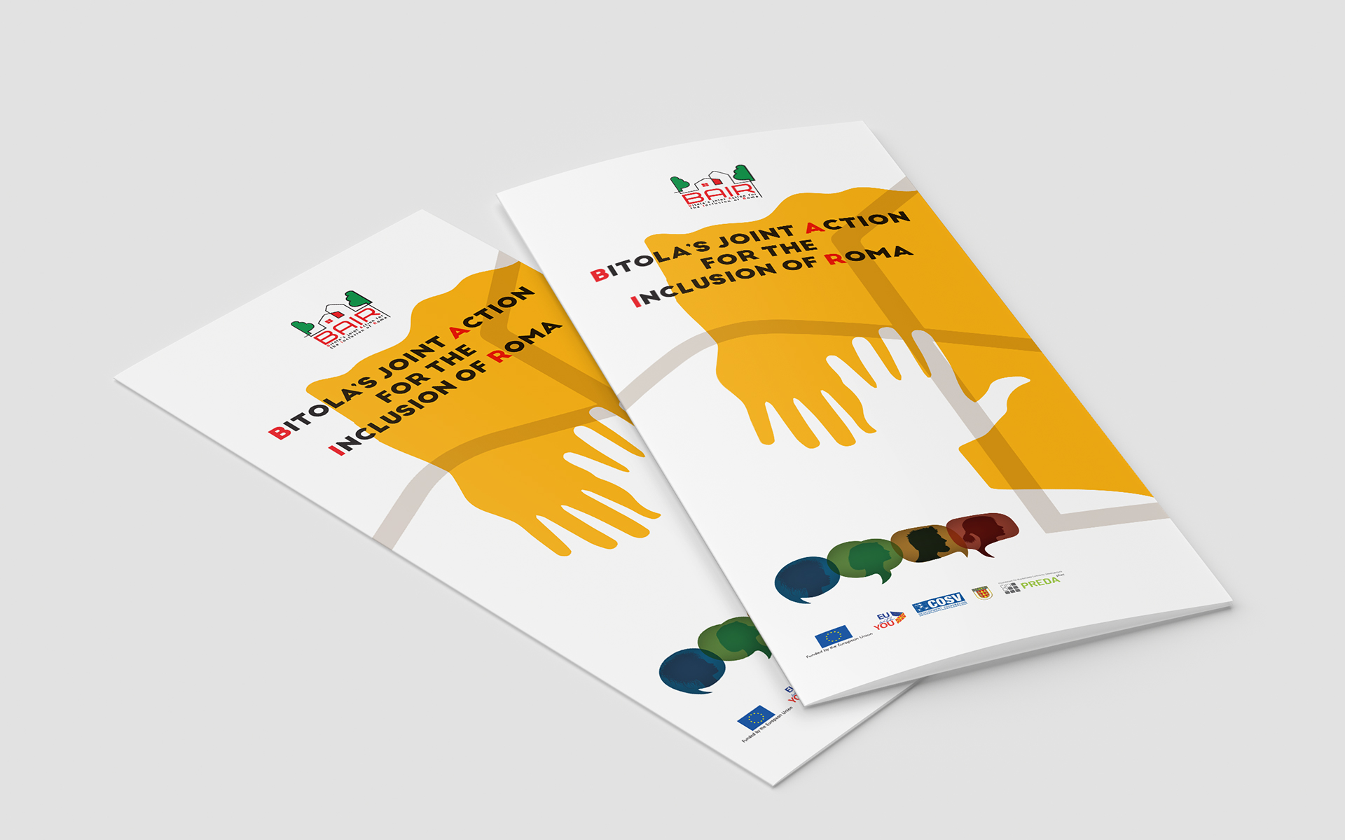 Bitola's Joint Action for the Inclusion of Roma - Leaflet - Branded Printed Material | YasDesigner