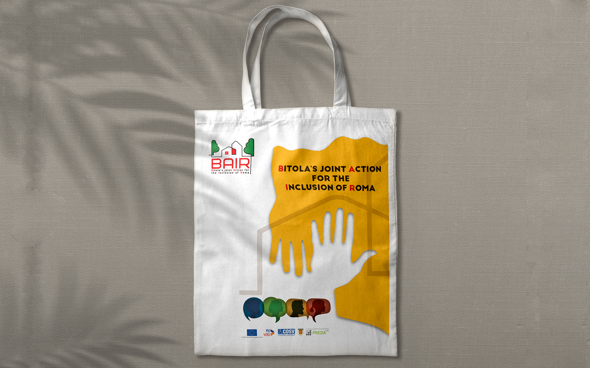 YasDesigner Services - YasDesigner Work - Bitola's Joint Action for the Inclusion of Roma - Bag | YasDesigner